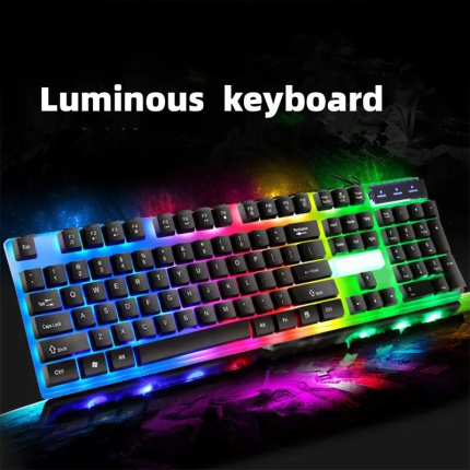USB Wired Keyboard 104 Keys Backlight Gaming Keyboard For Laptop PC Computer